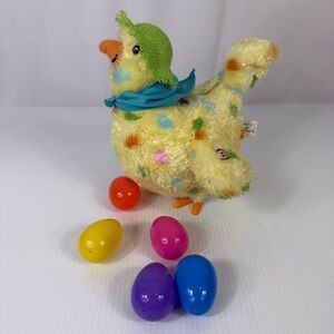 Hallmark Squawkin' Egg Droppin' Mama Hen Animated Easter Sings Lays Eggs